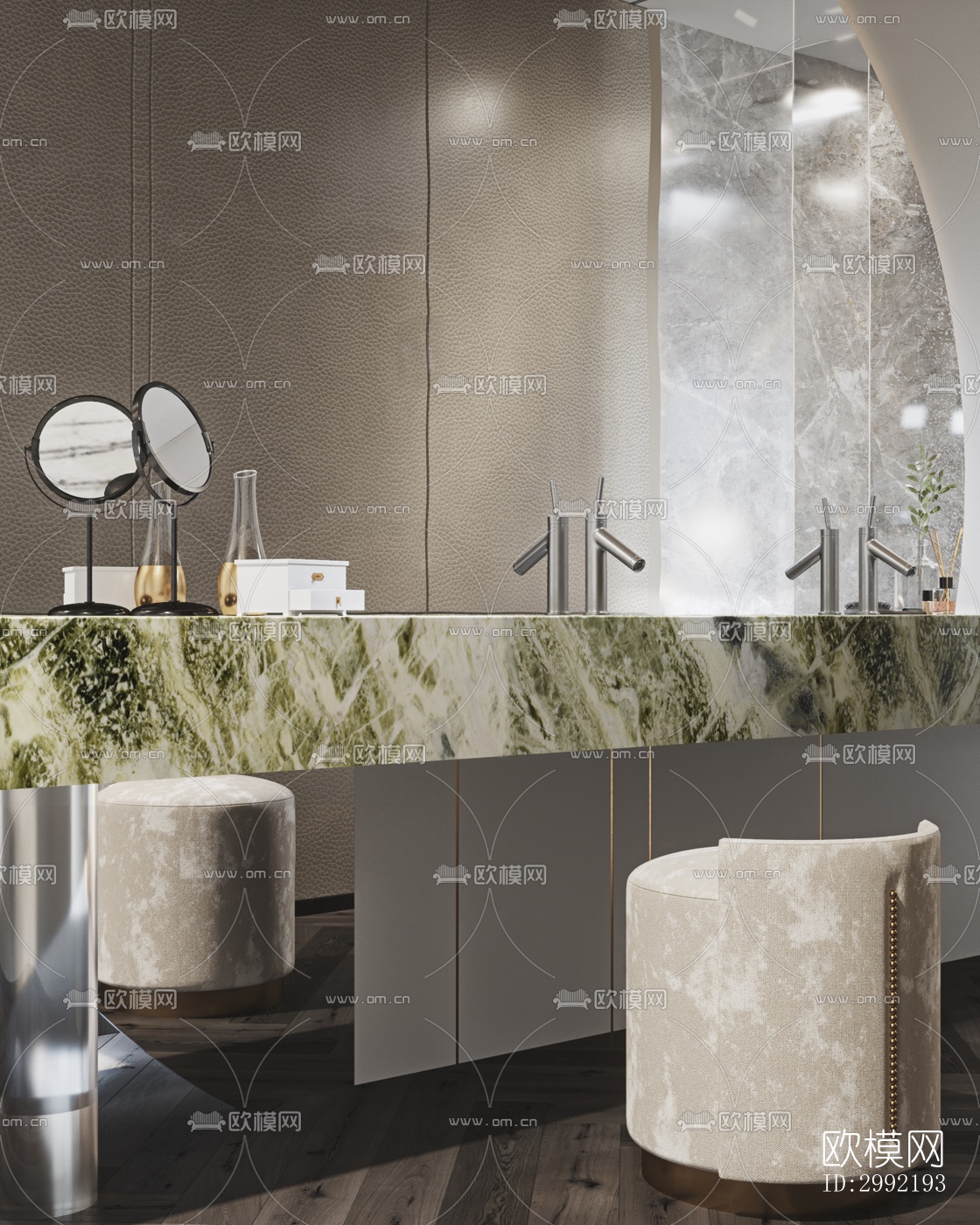 现代平层效果图下载（渲染图16）