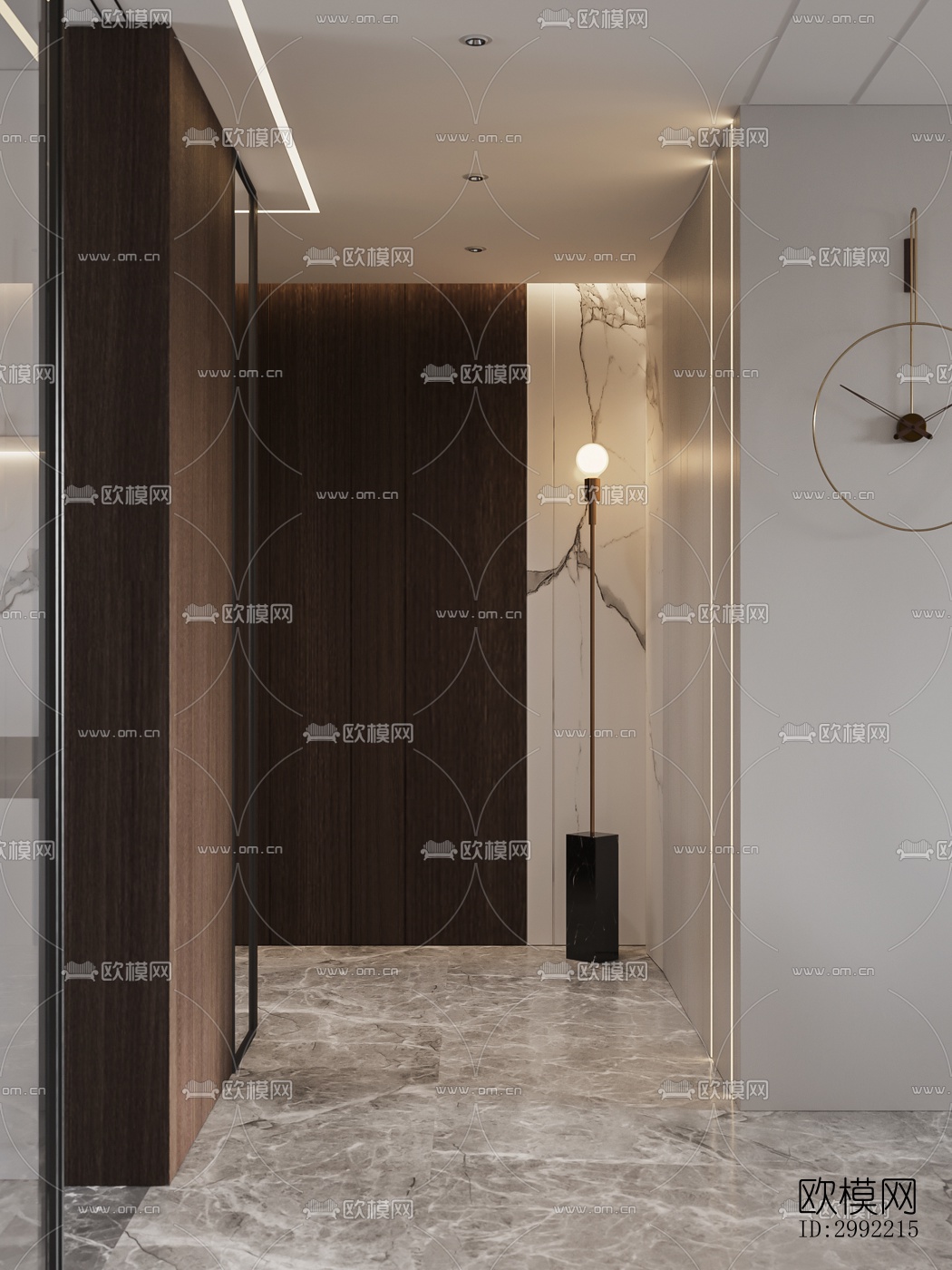 现代平层效果图下载（渲染图11）