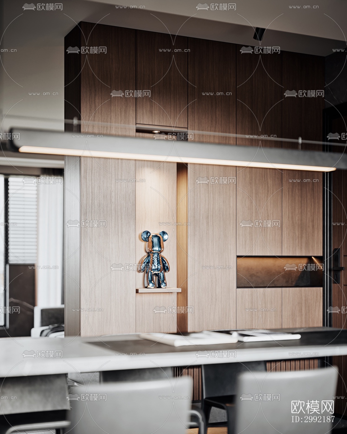 现代平层效果图下载（渲染图5）