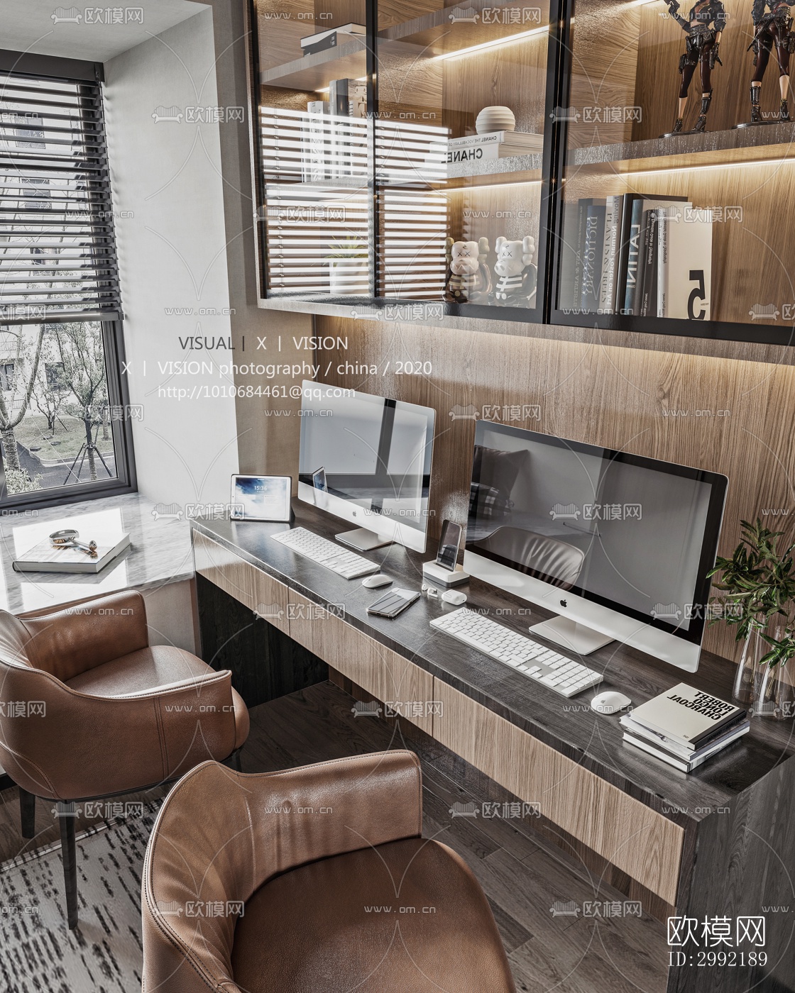 现代平层效果图下载（渲染图7）