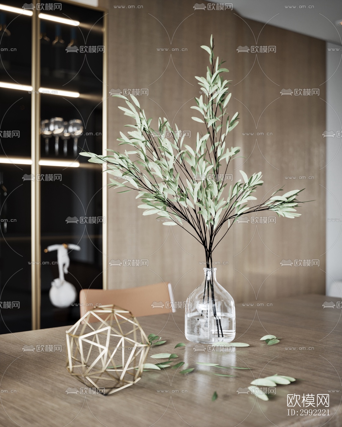 现代平层效果图下载（渲染图5）