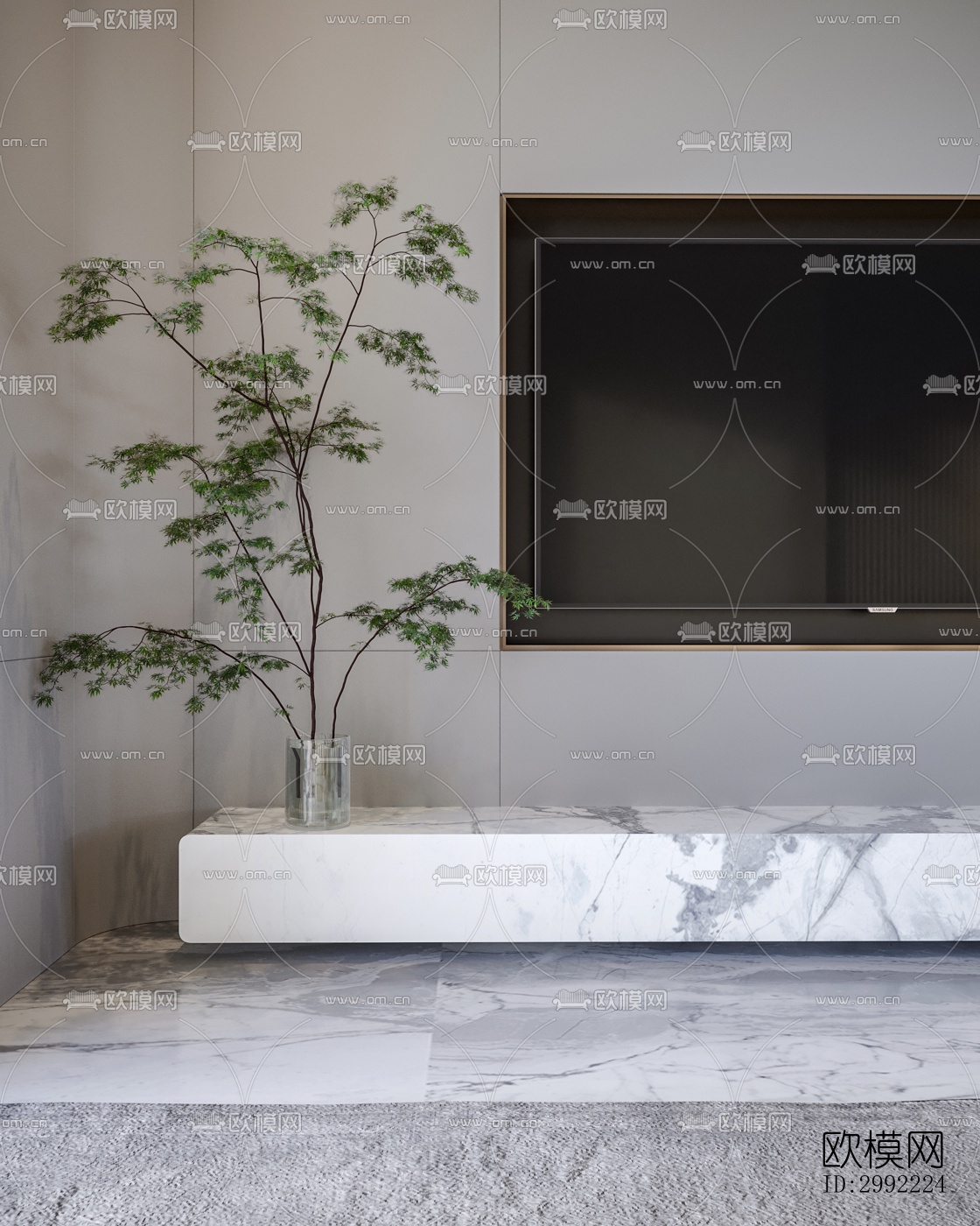 现代平层效果图下载（渲染图7）