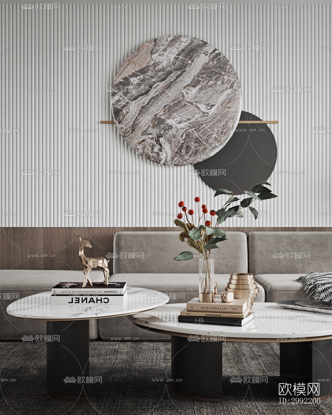 现代平层效果图下载（渲染图2）