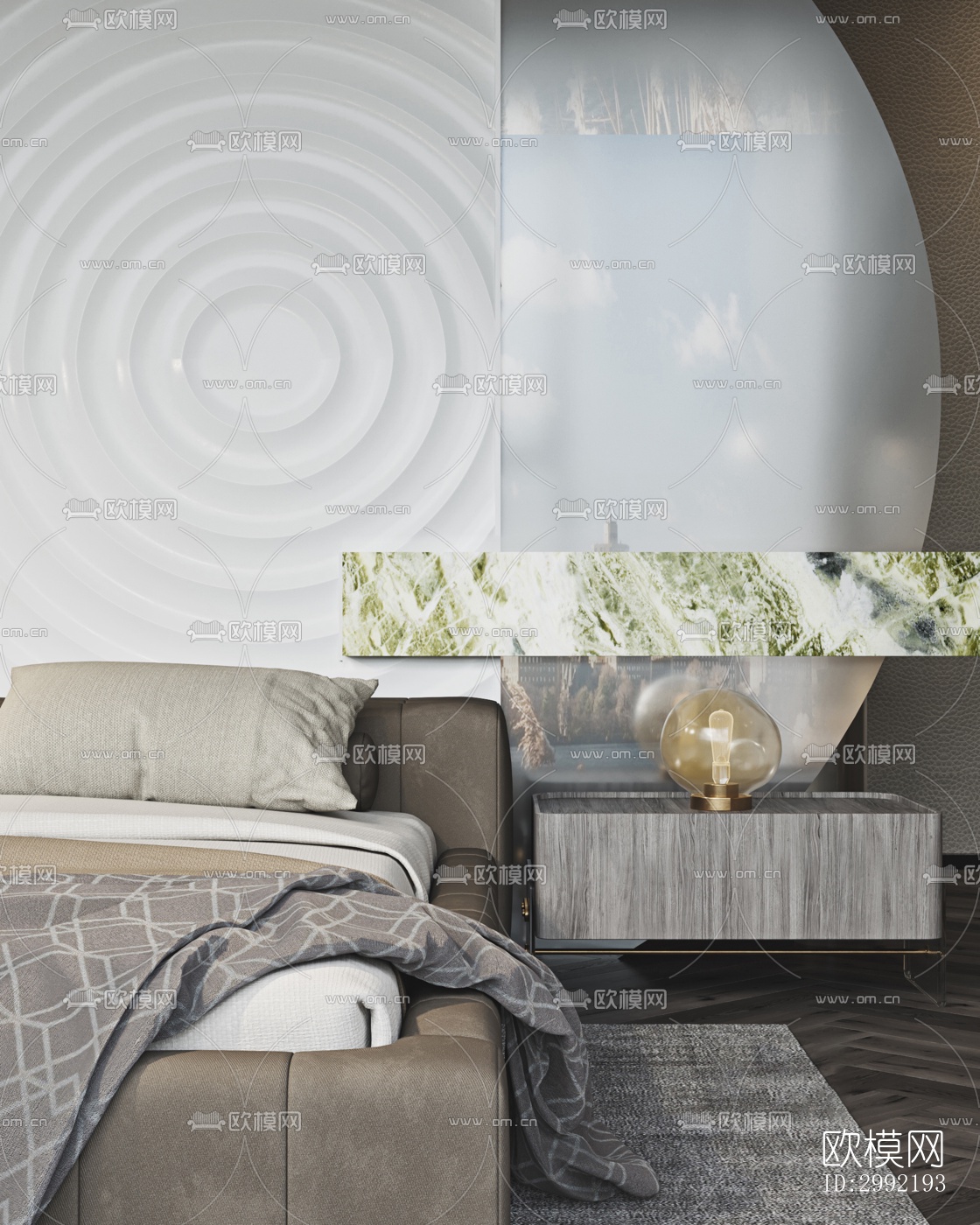 现代平层效果图下载（渲染图14）