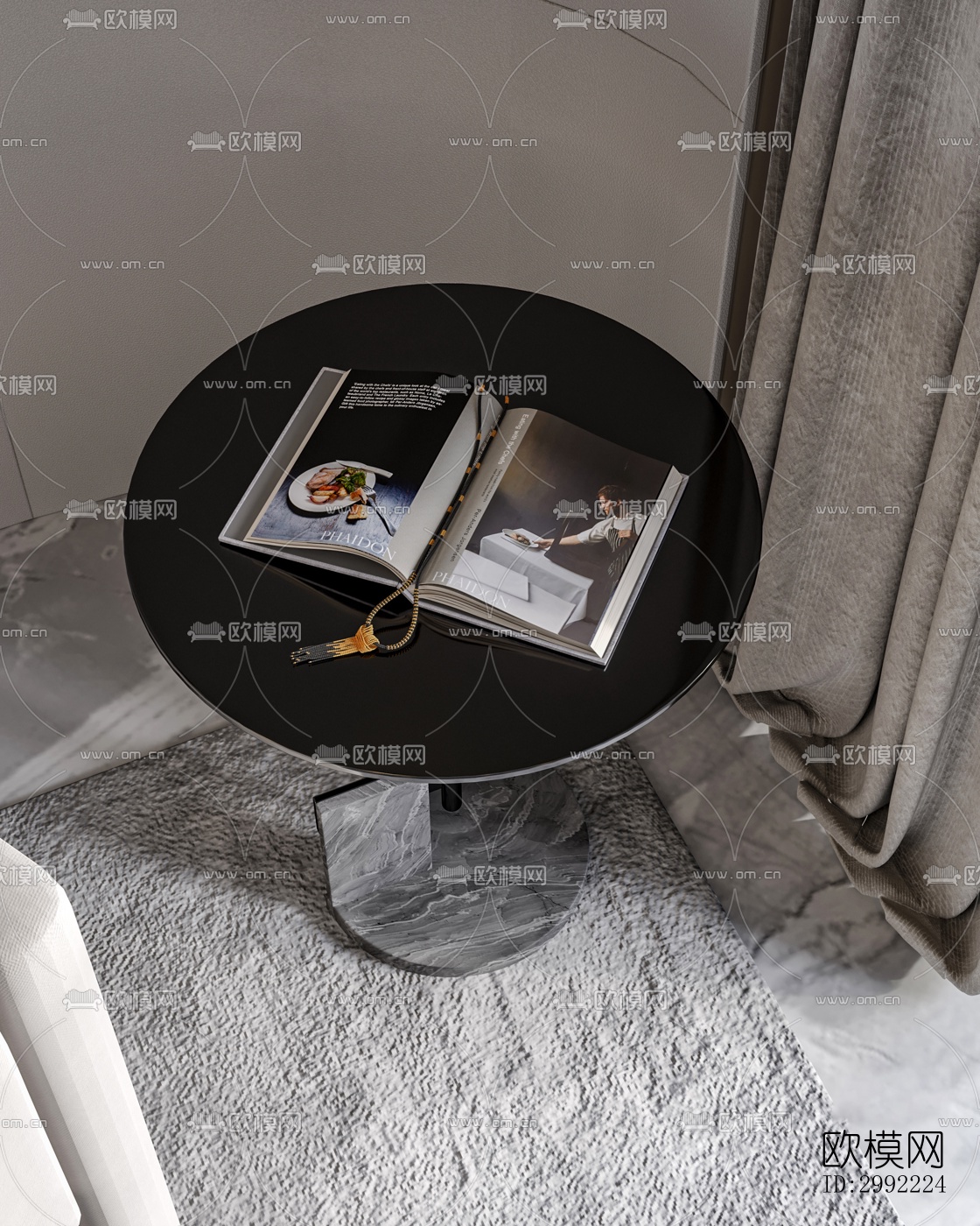 现代平层效果图下载（渲染图10）