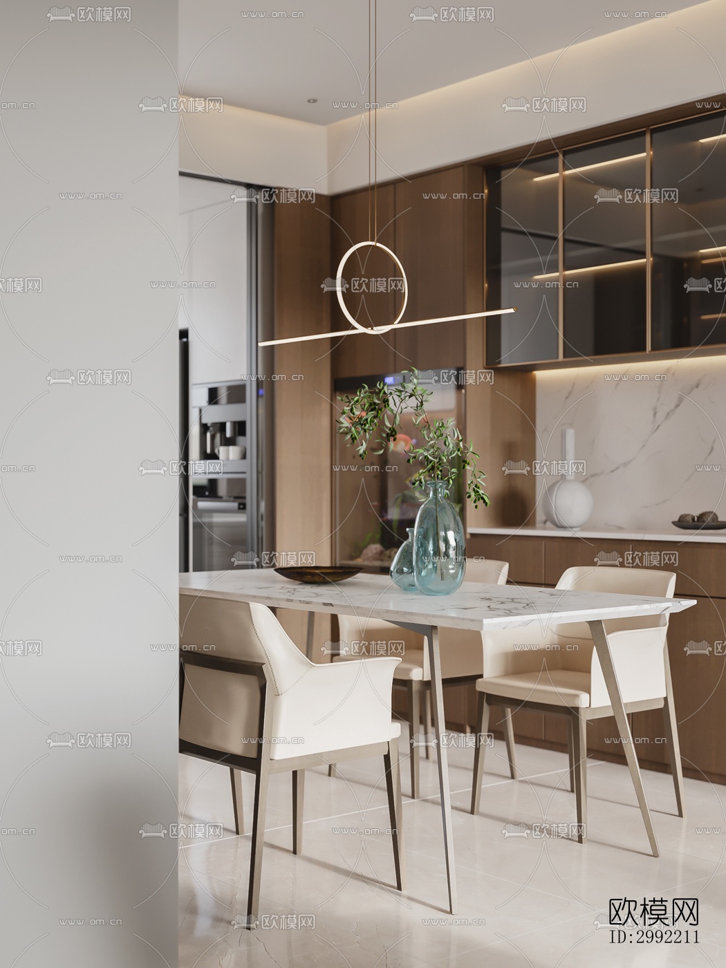 现代平层效果图下载（渲染图2）