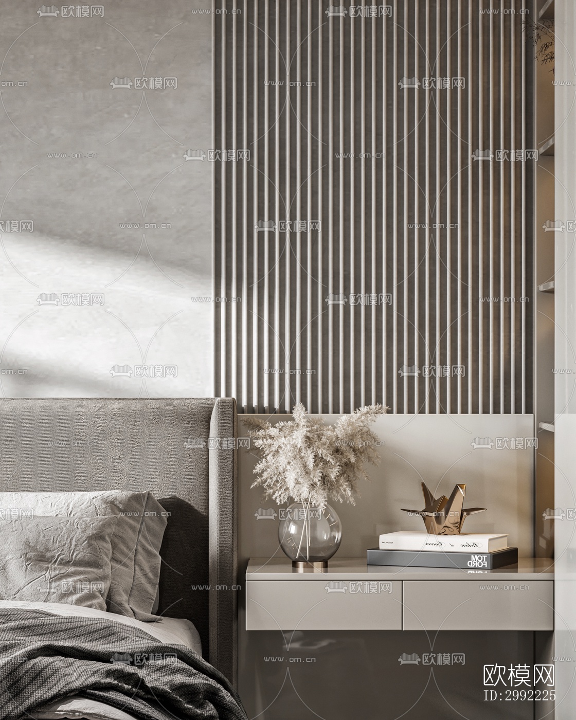 现代平层效果图下载（渲染图12）