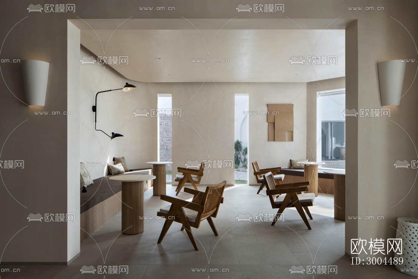 现代酒店民宿效果图下载（渲染图6）