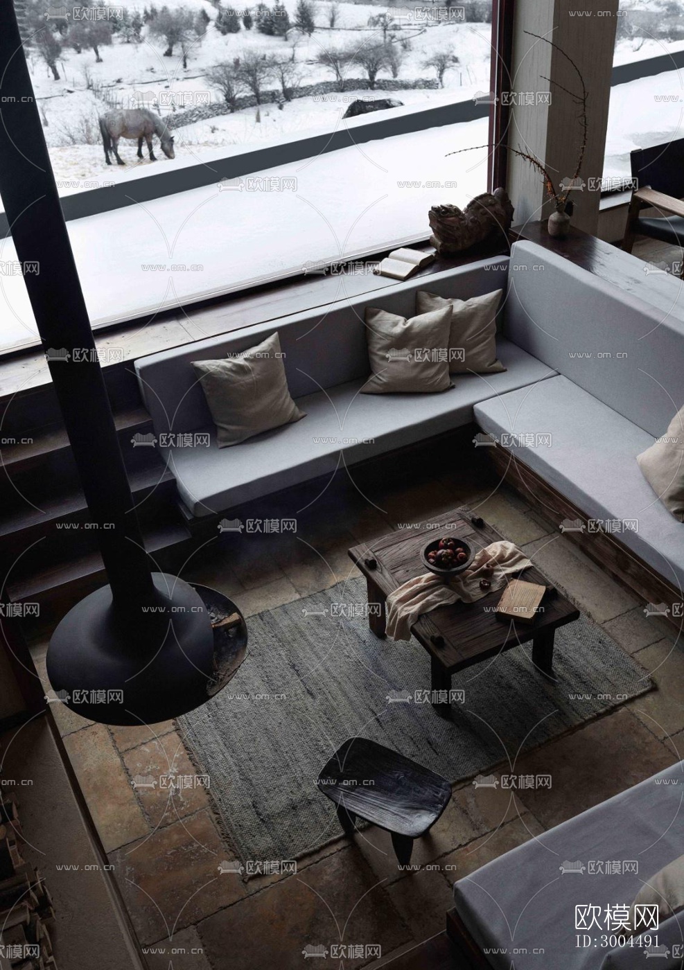 现代酒店民宿效果图下载（渲染图13）