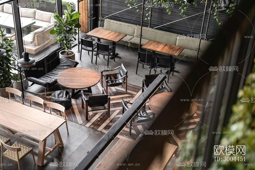 現(xiàn)代西餐廳效果圖下載(渲染圖1)