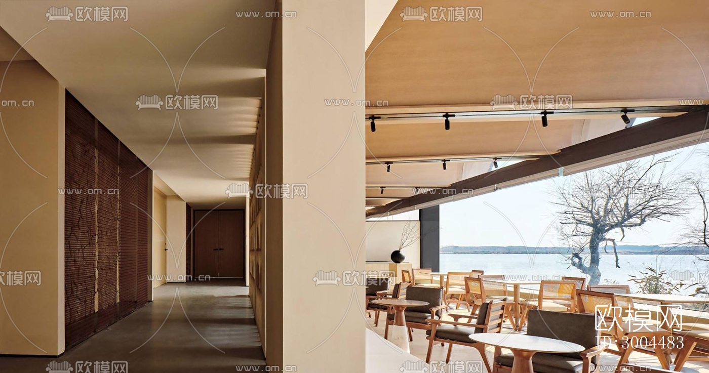 现代酒店民宿效果图下载（渲染图16）