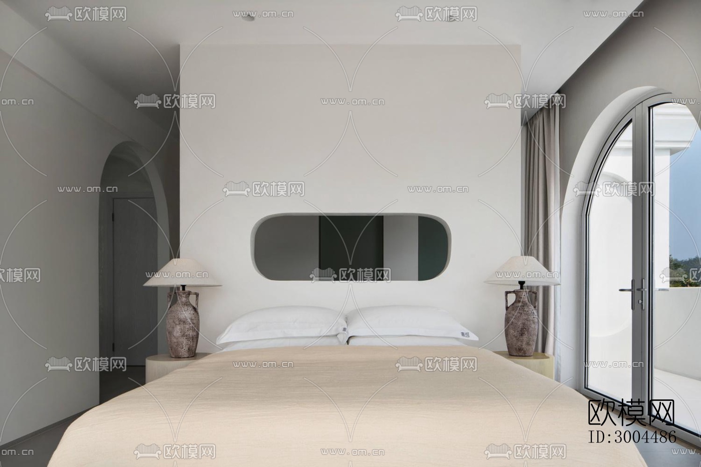 现代酒店民宿效果图下载（渲染图6）