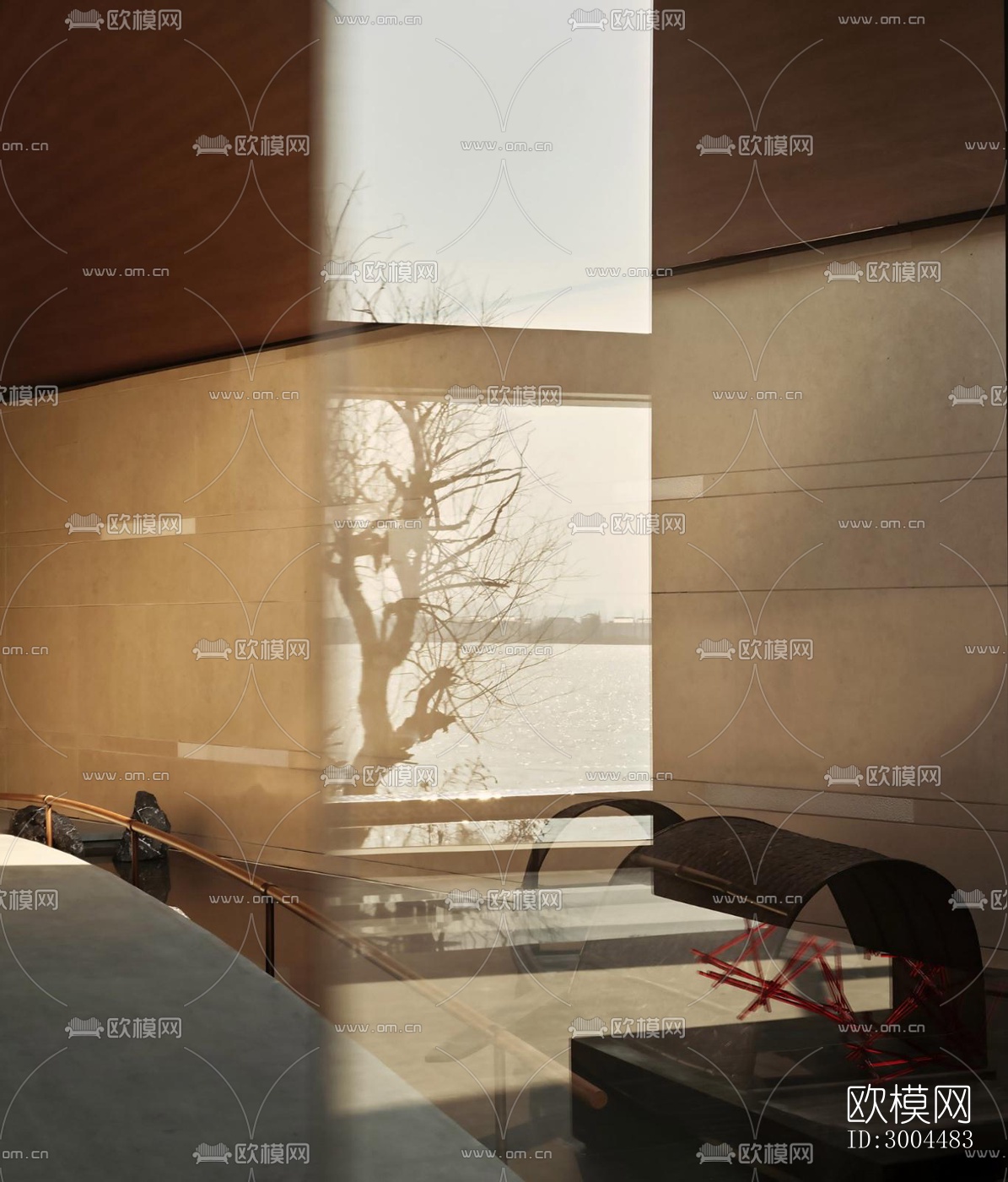 现代酒店民宿效果图下载（渲染图5）