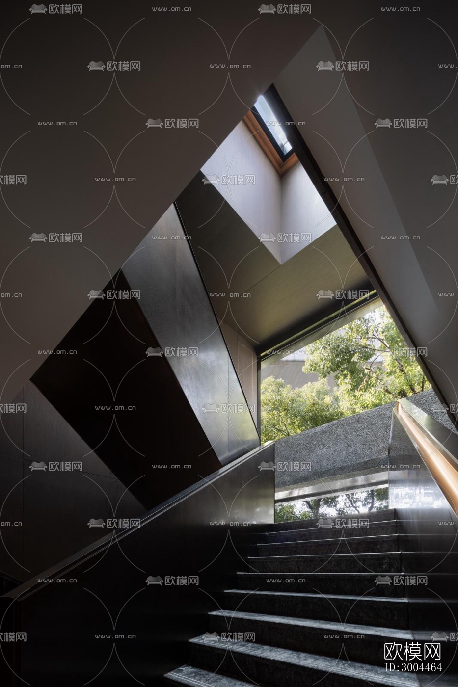 高级灰西餐厅效果图下载（渲染图15）