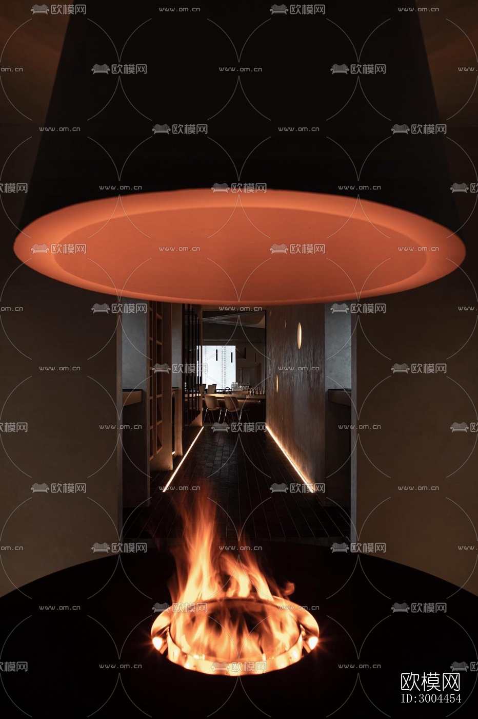 现代西餐厅效果图下载（渲染图3）