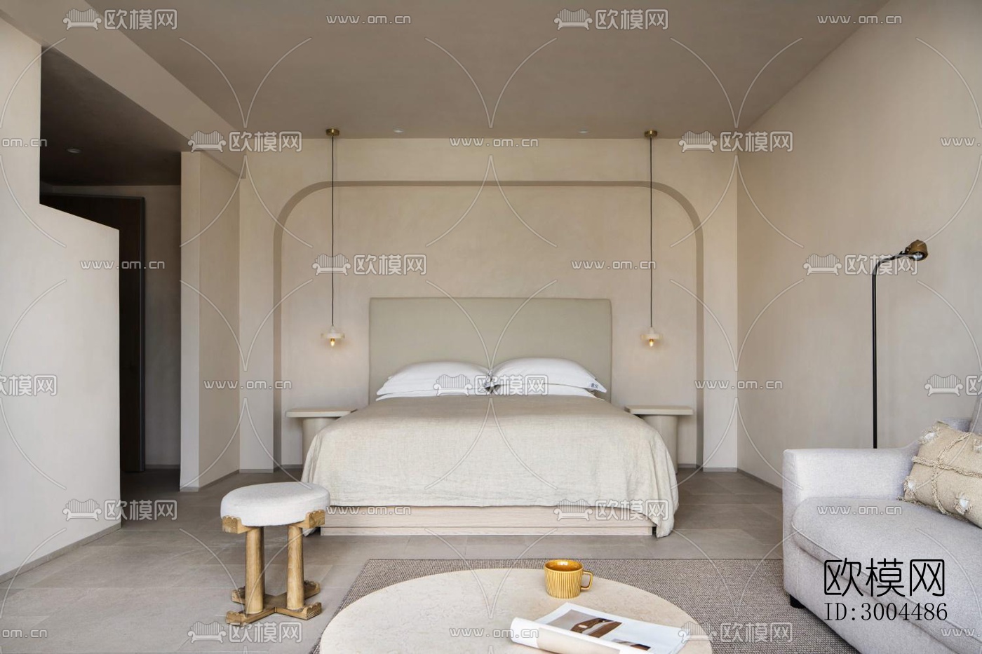 现代酒店民宿效果图下载（渲染图9）