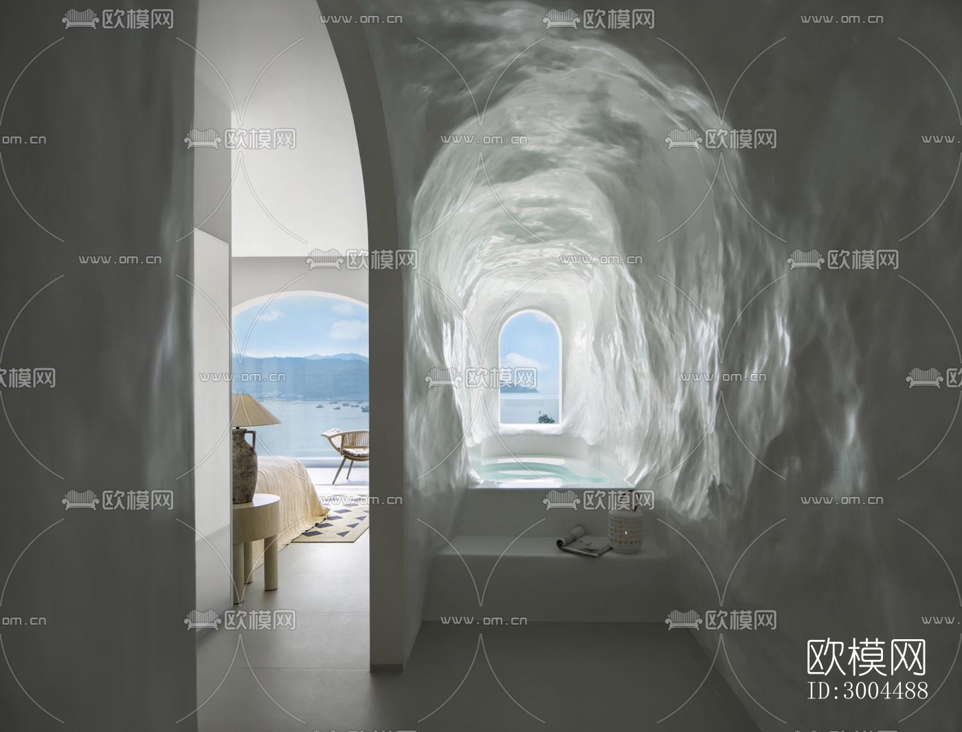 现代酒店民宿效果图下载（渲染图12）