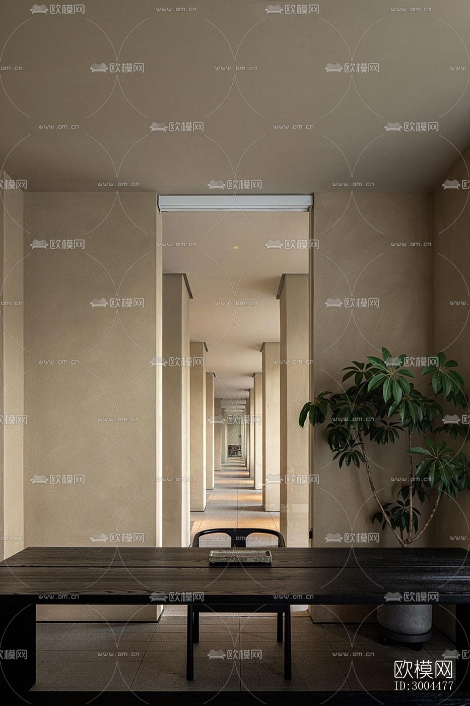 侘寂酒店民宿效果图下载（渲染图10）