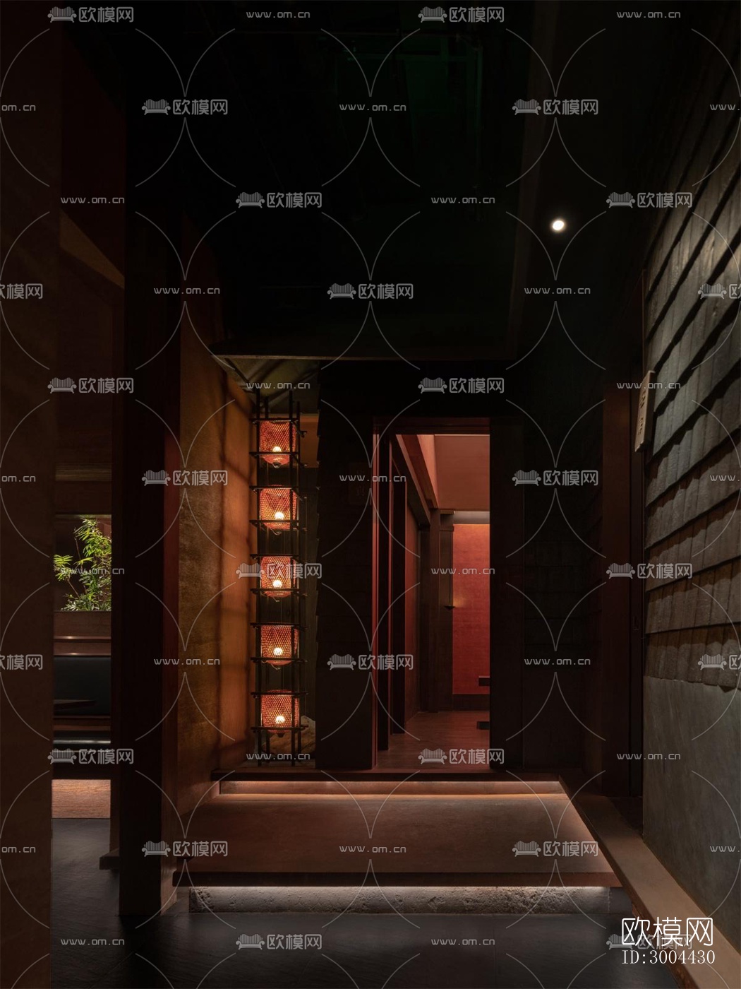 新中式中餐厅效果图下载（渲染图8）