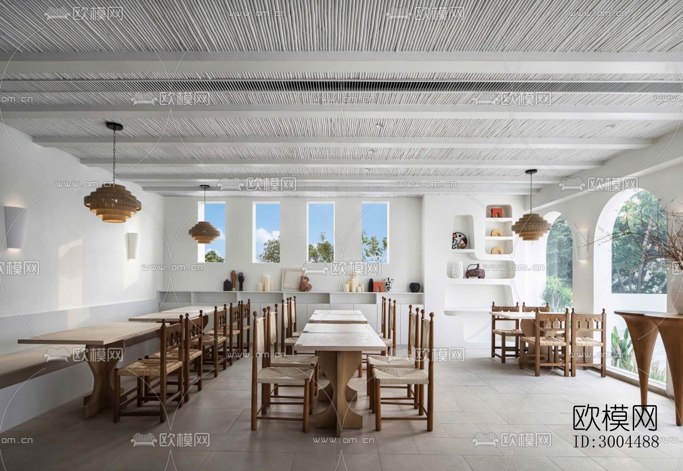 现代酒店民宿效果图下载（渲染图8）