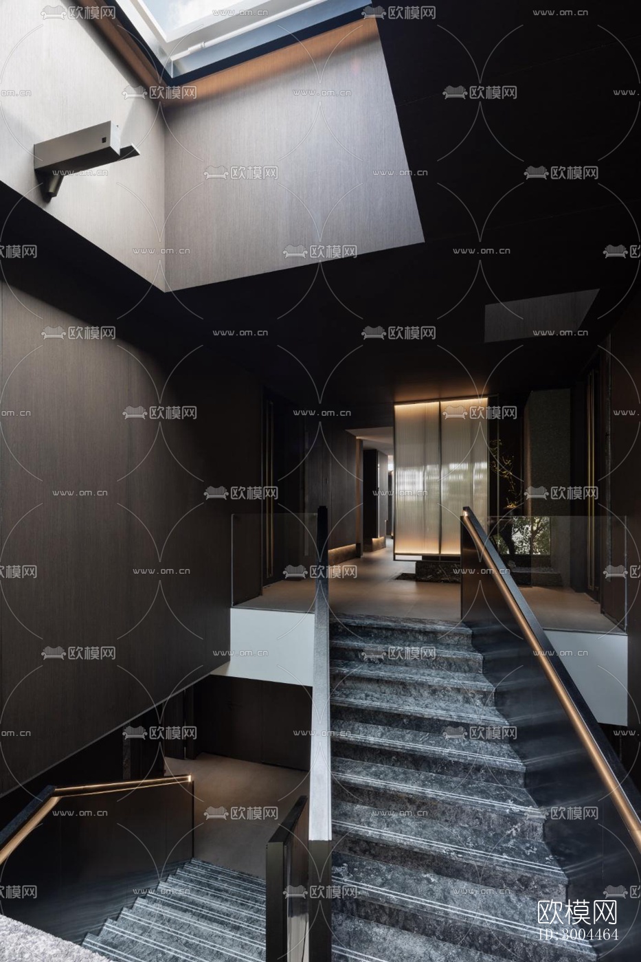 高级灰西餐厅效果图下载（渲染图16）