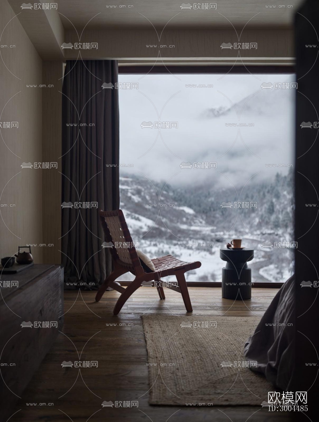 现代酒店民宿效果图下载（渲染图9）