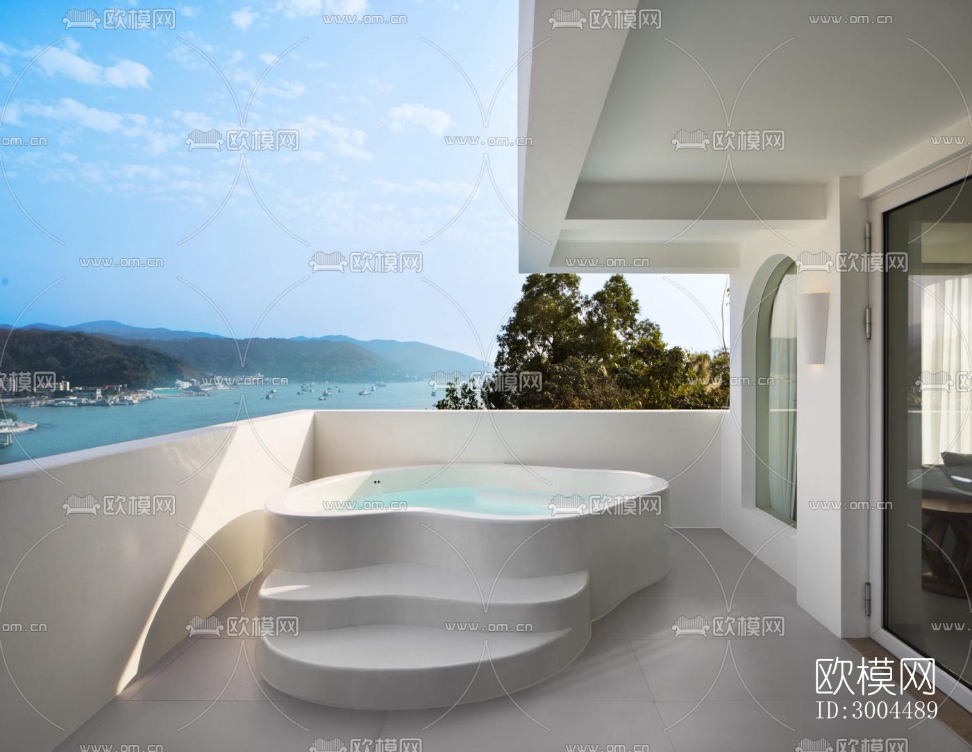 现代酒店民宿效果图下载（渲染图11）