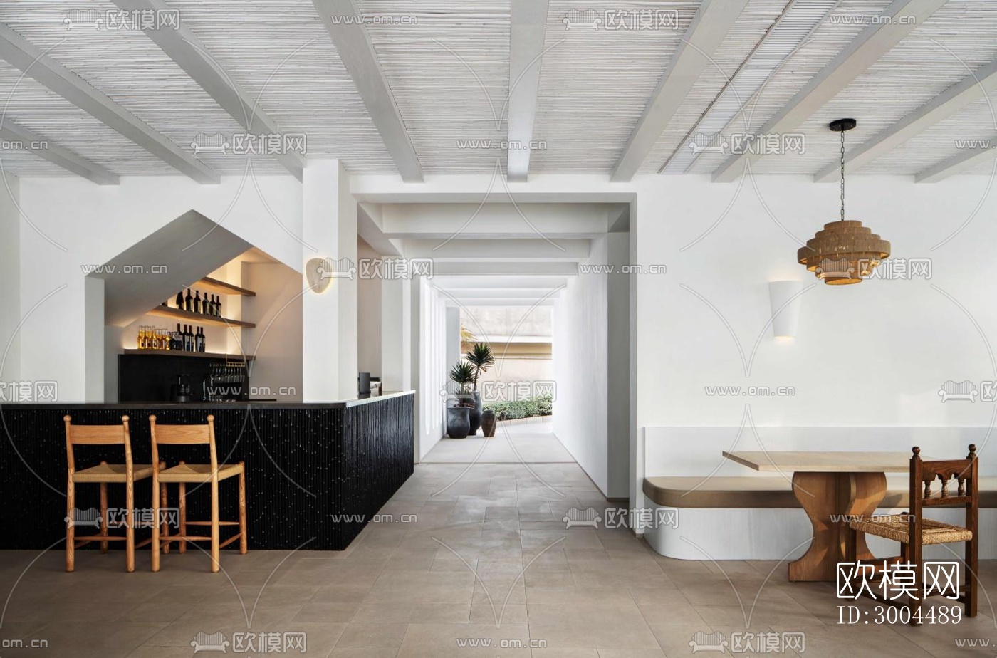 现代酒店民宿效果图下载（渲染图13）