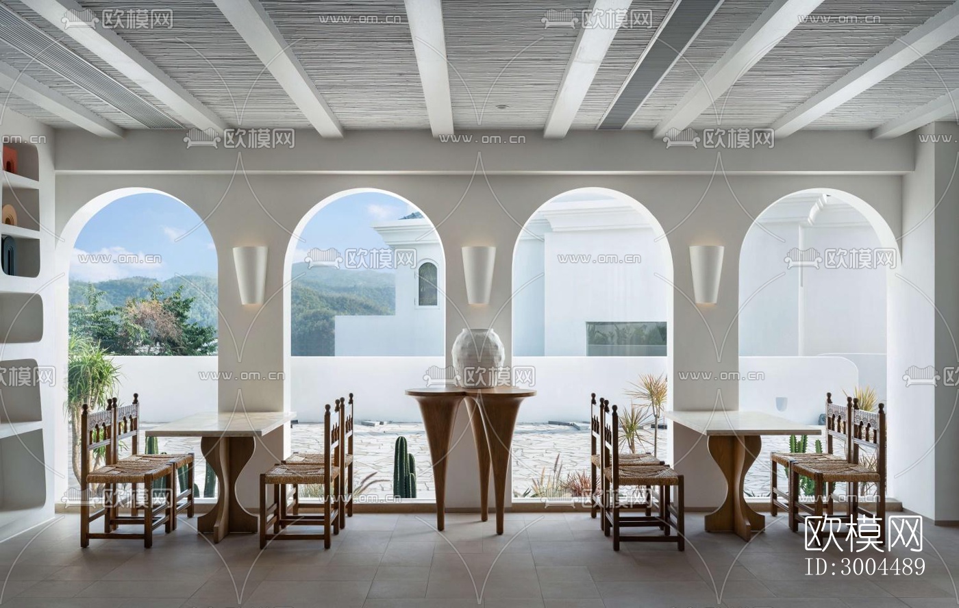 现代酒店民宿效果图下载（渲染图7）