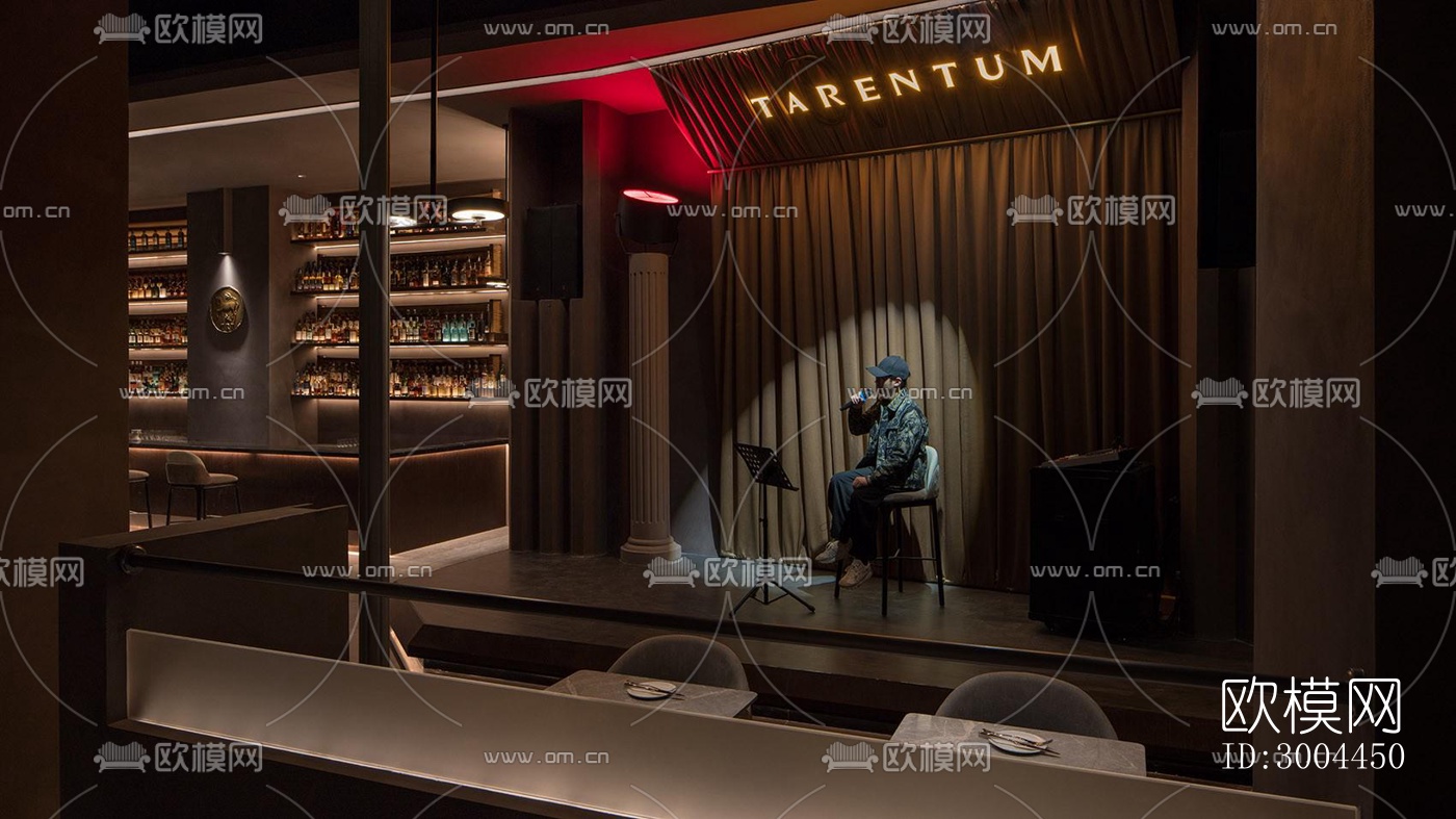 侘寂西餐厅效果图下载（渲染图5）