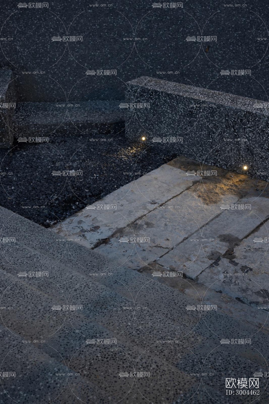 高级灰西餐厅效果图下载（渲染图9）