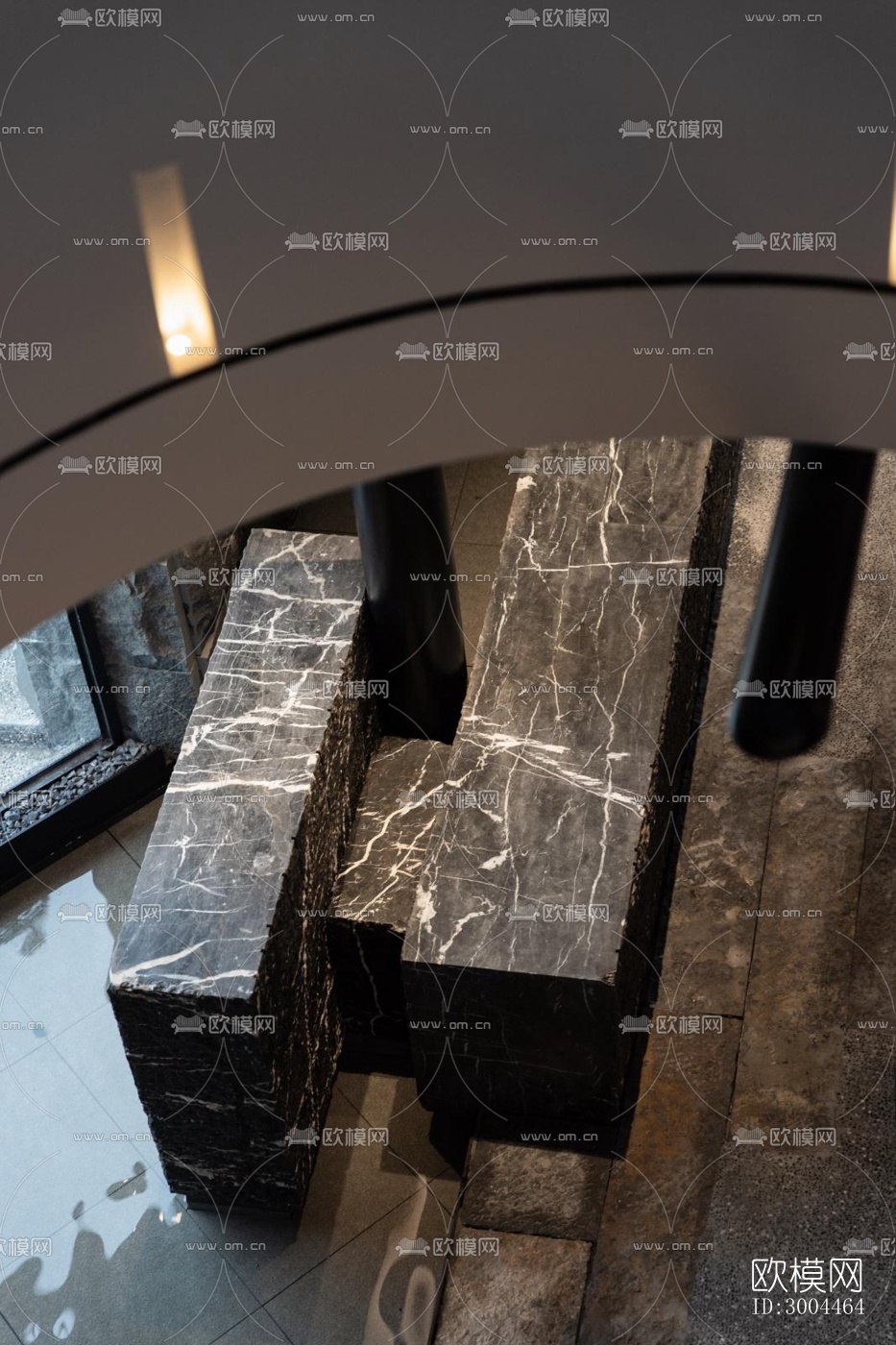 高级灰西餐厅效果图下载（渲染图17）