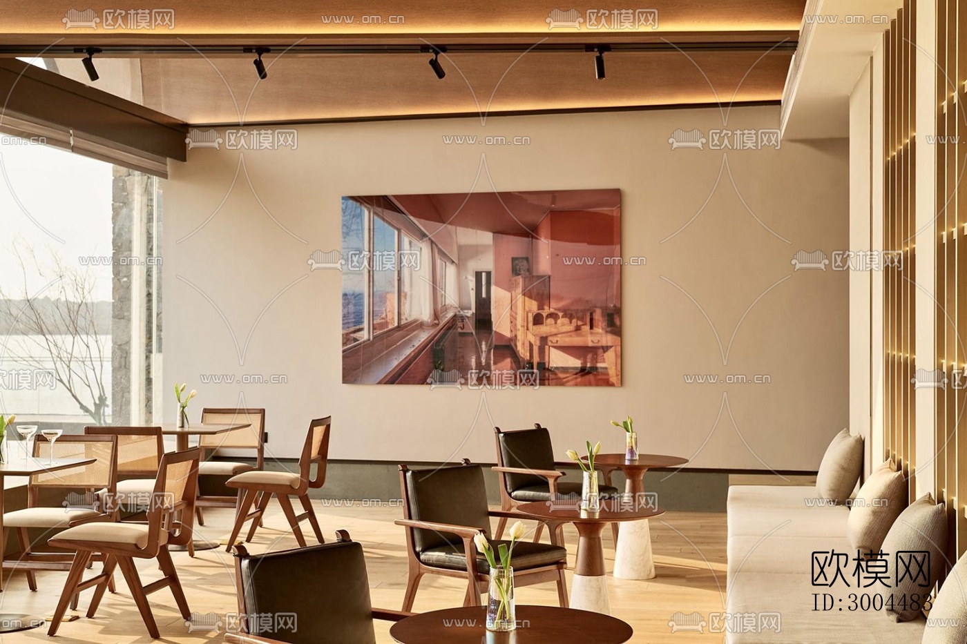 现代酒店民宿效果图下载（渲染图4）