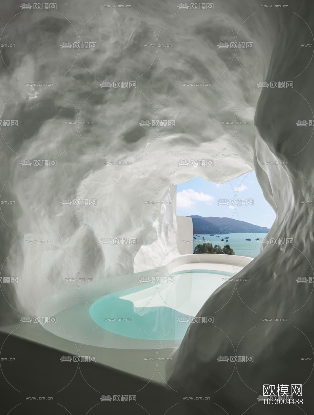 现代酒店民宿效果图下载（渲染图10）