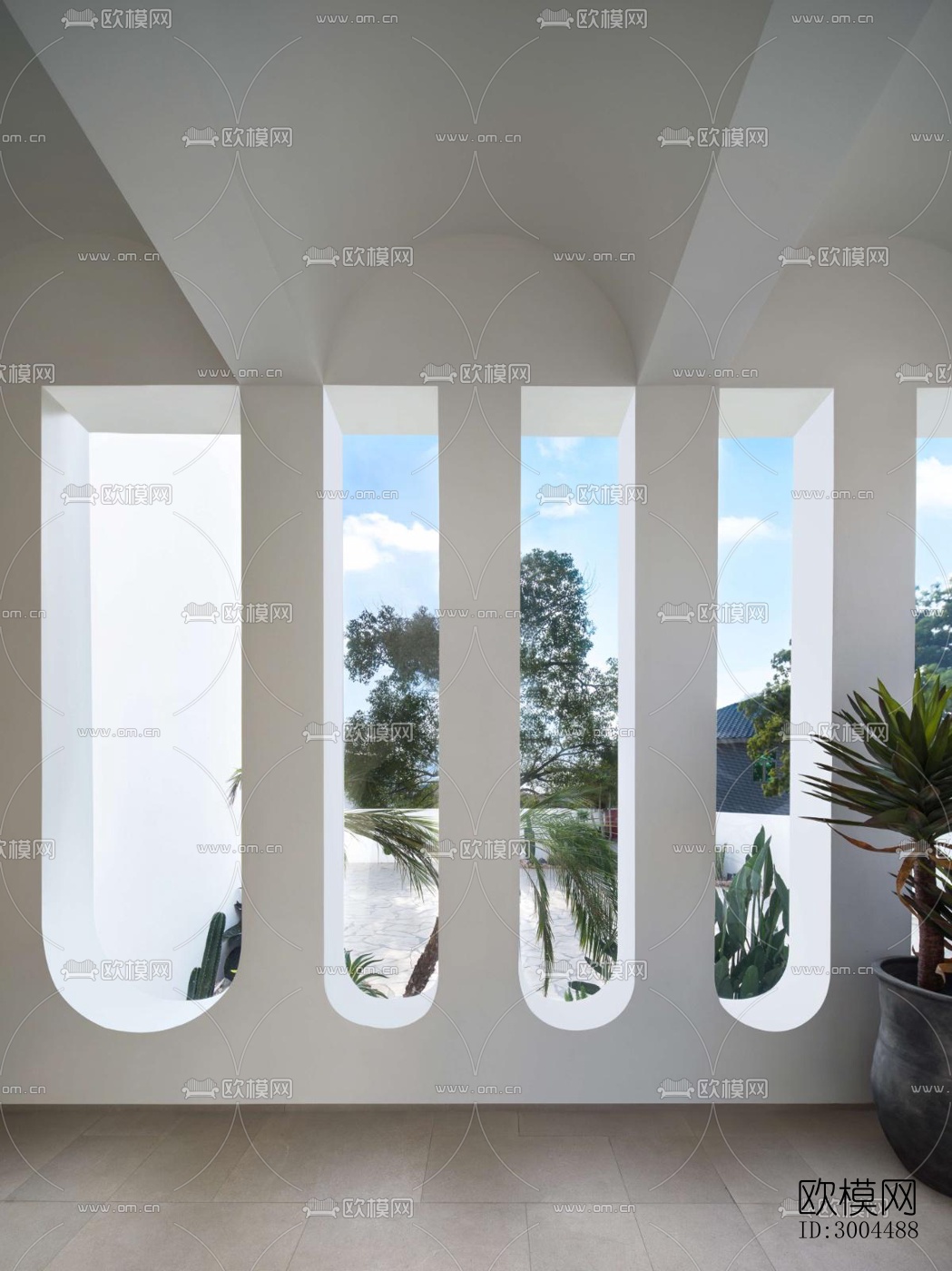 现代酒店民宿效果图下载（渲染图7）