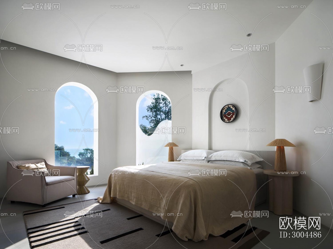 现代酒店民宿效果图下载（渲染图10）