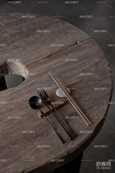 高級(jí)灰西餐廳效果圖下載(渲染圖18)
