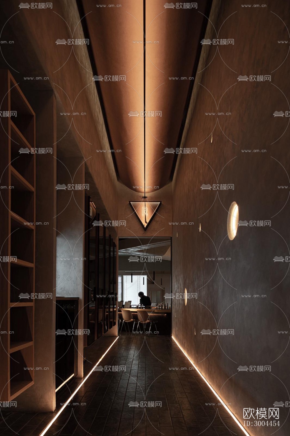 现代西餐厅效果图下载（渲染图16）