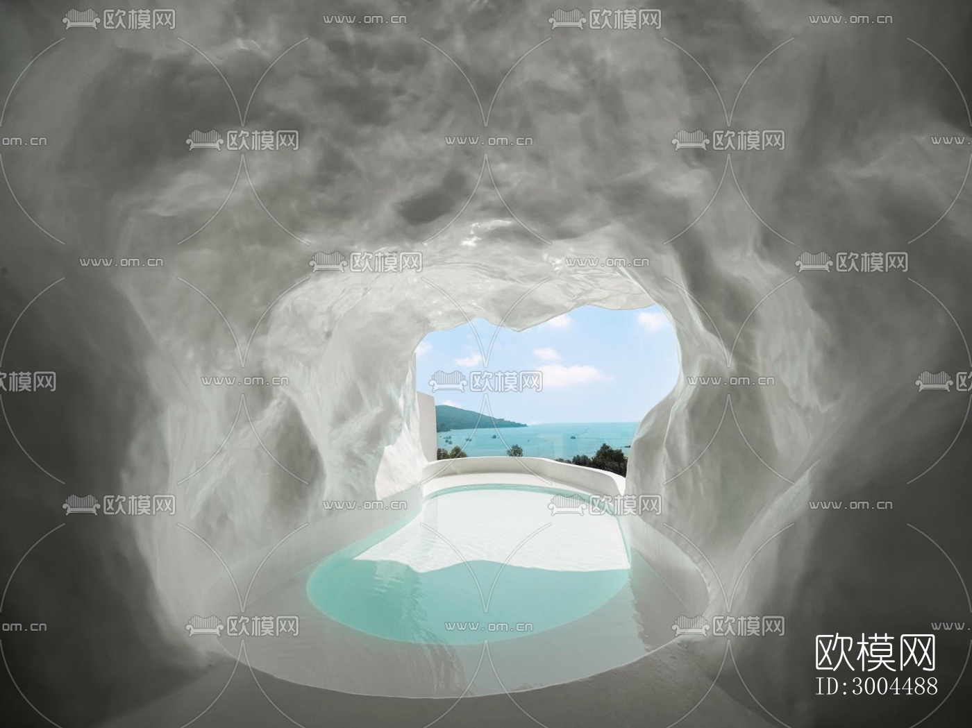 现代酒店民宿效果图下载（渲染图4）