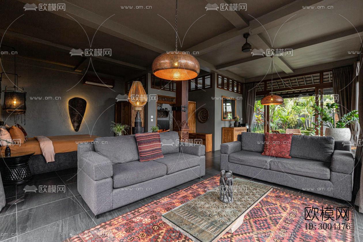 东南亚酒店民宿效果图下载（渲染图7）