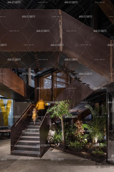 現(xiàn)代西餐廳效果圖下載(渲染圖8)