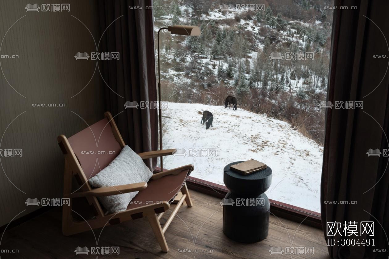 现代酒店民宿效果图下载（渲染图10）