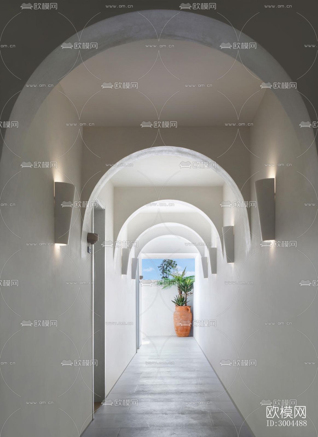 现代酒店民宿效果图下载（渲染图15）