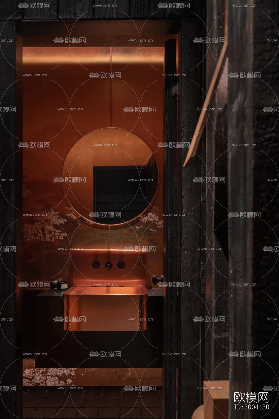 新中式中餐厅效果图下载（渲染图11）