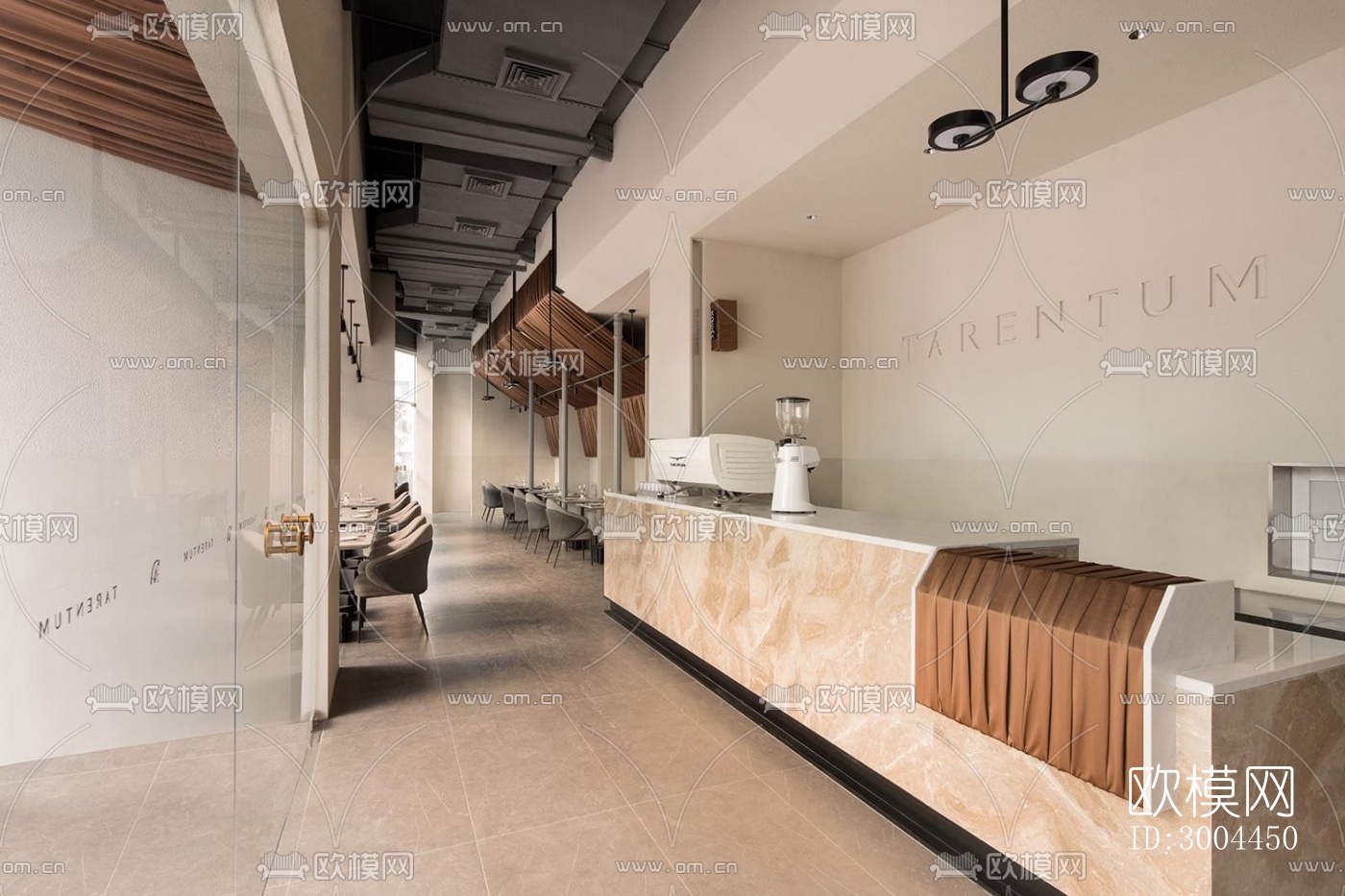 侘寂西餐厅效果图下载（渲染图3）