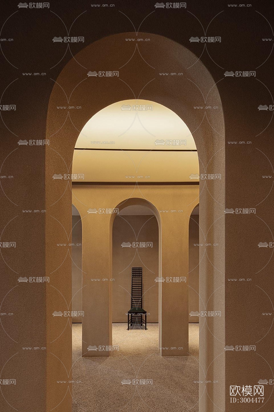 侘寂酒店民宿效果图下载（渲染图1）