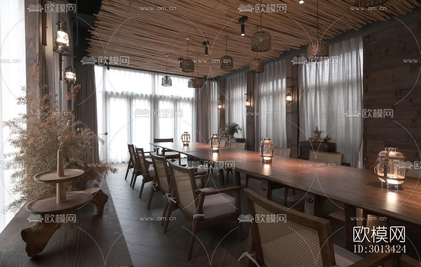 侘寂咖啡奶茶效果图下载（渲染图18）