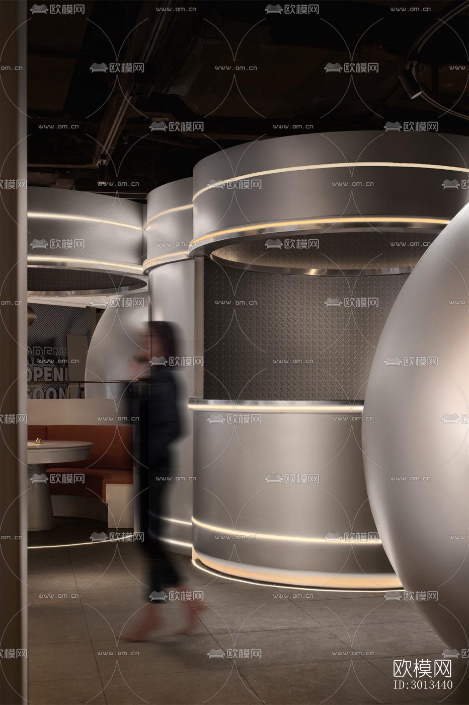 现代火锅烤肉效果图下载（渲染图11）