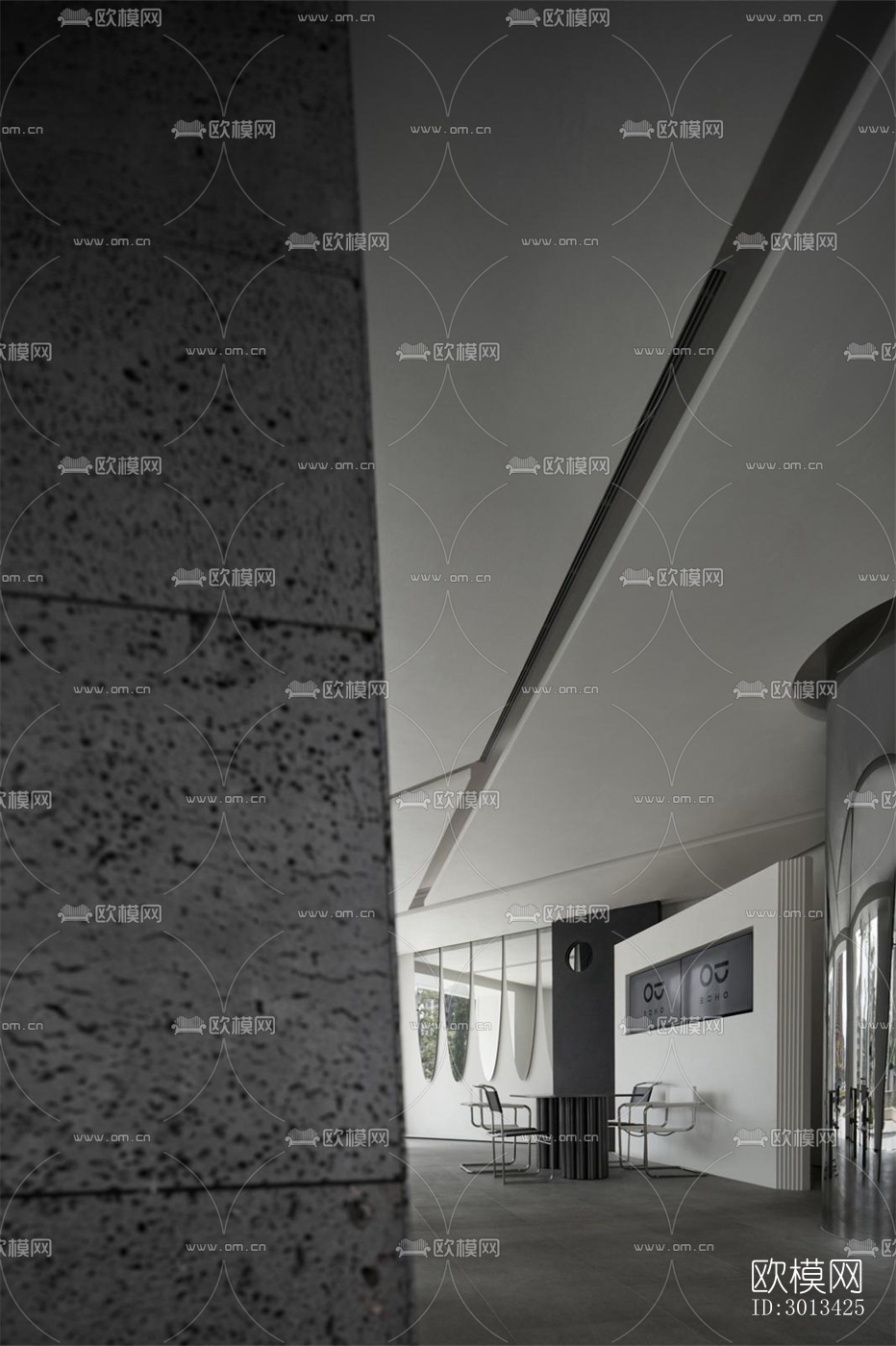 工业风咖啡奶茶效果图下载（渲染图5）