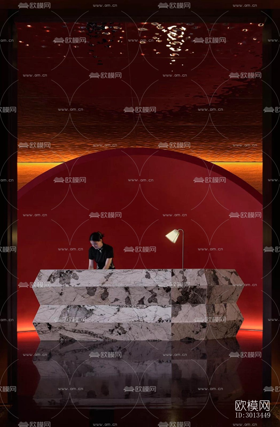 新中式西餐厅效果图下载（渲染图8）